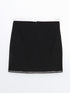 LC Waikiki Women's Zippered Shiny Stone Printed Skirt
